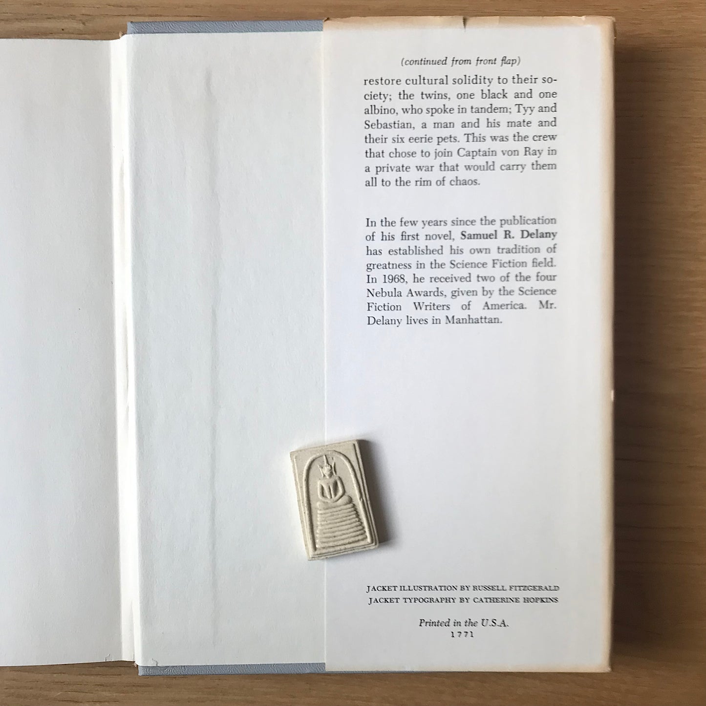 Delany, Samuel R., Nova, Doubleday, 1968. Hardcover, FIRST (BOOK CLUB) EDITION.