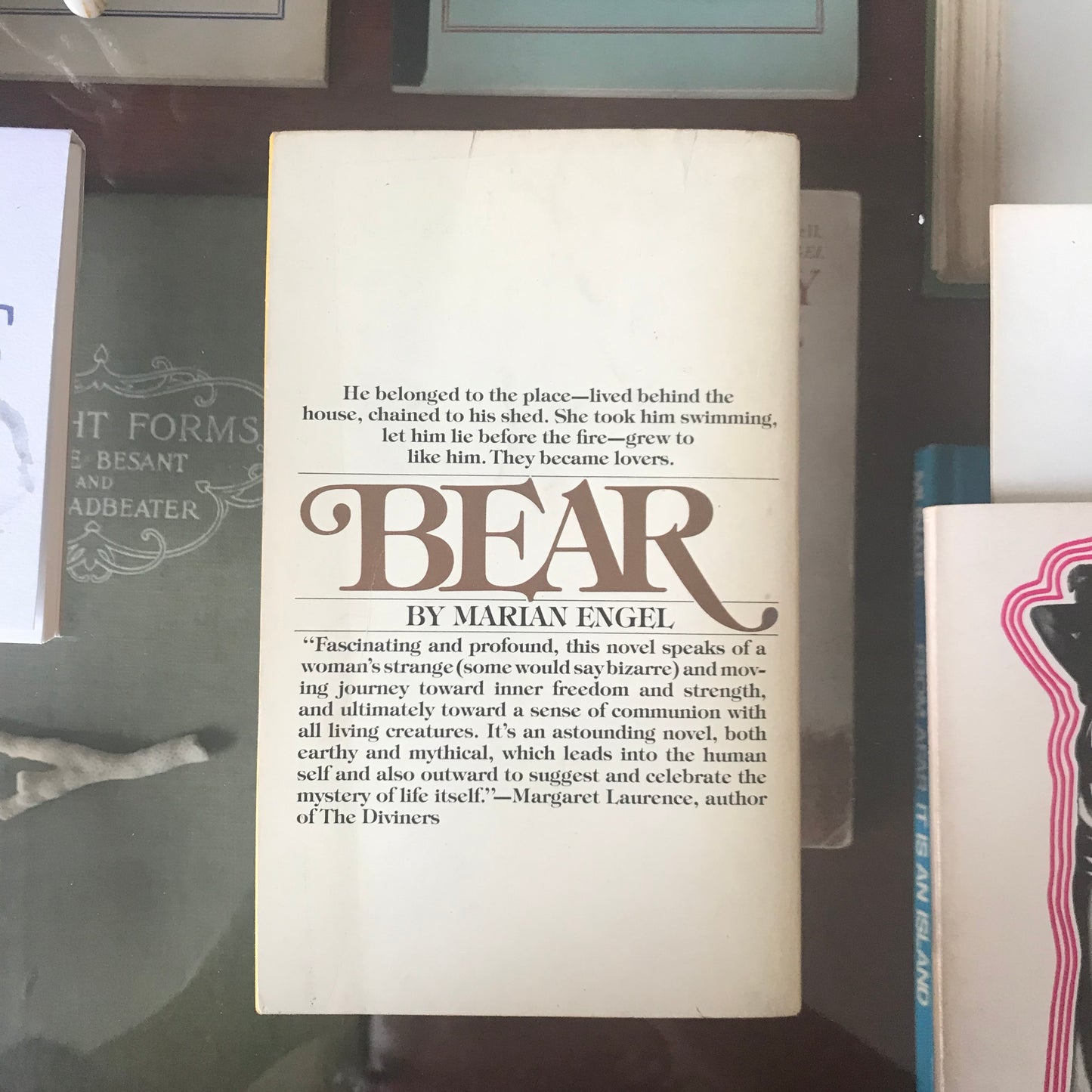 Engel, Marian. Bear. Bantam Books, 1977. 167 pp. FIRST PAPERBACK EDITION. In VG+ condition.