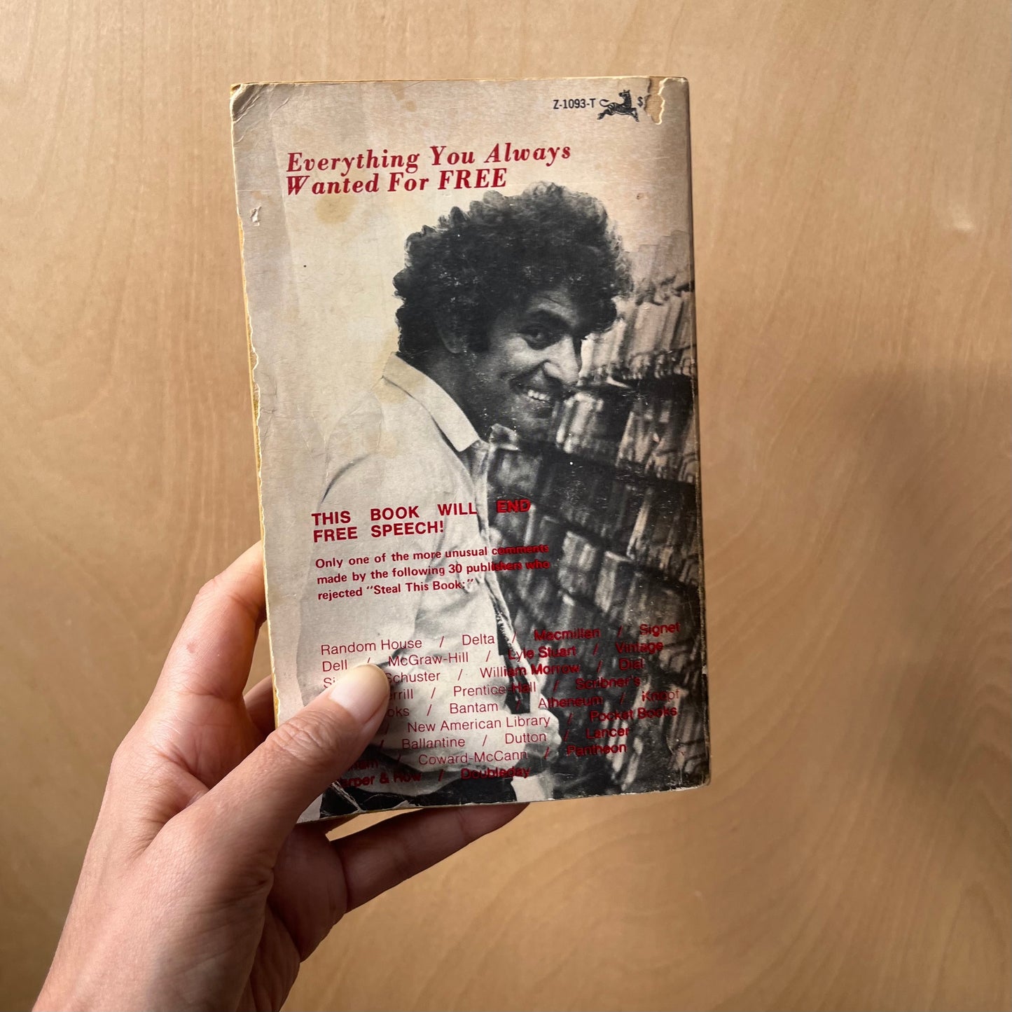 Hoffman, Abbie. Steal This Book. Pirate Editions, Grove Press, 1971. Fifth Printing. 318 pp.