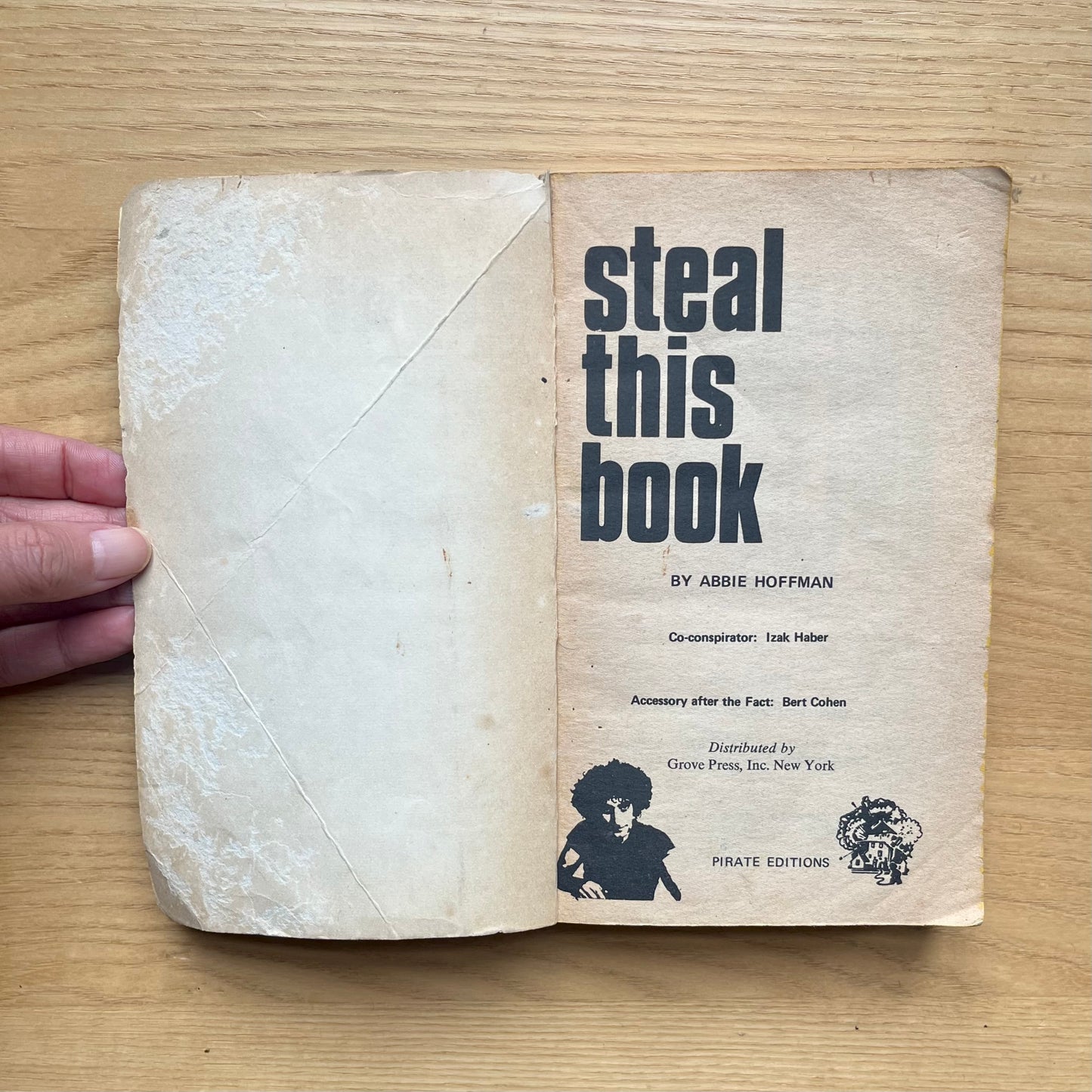 Hoffman, Abbie. Steal This Book. Pirate Editions, Grove Press, 1971. Fifth Printing. 318 pp.