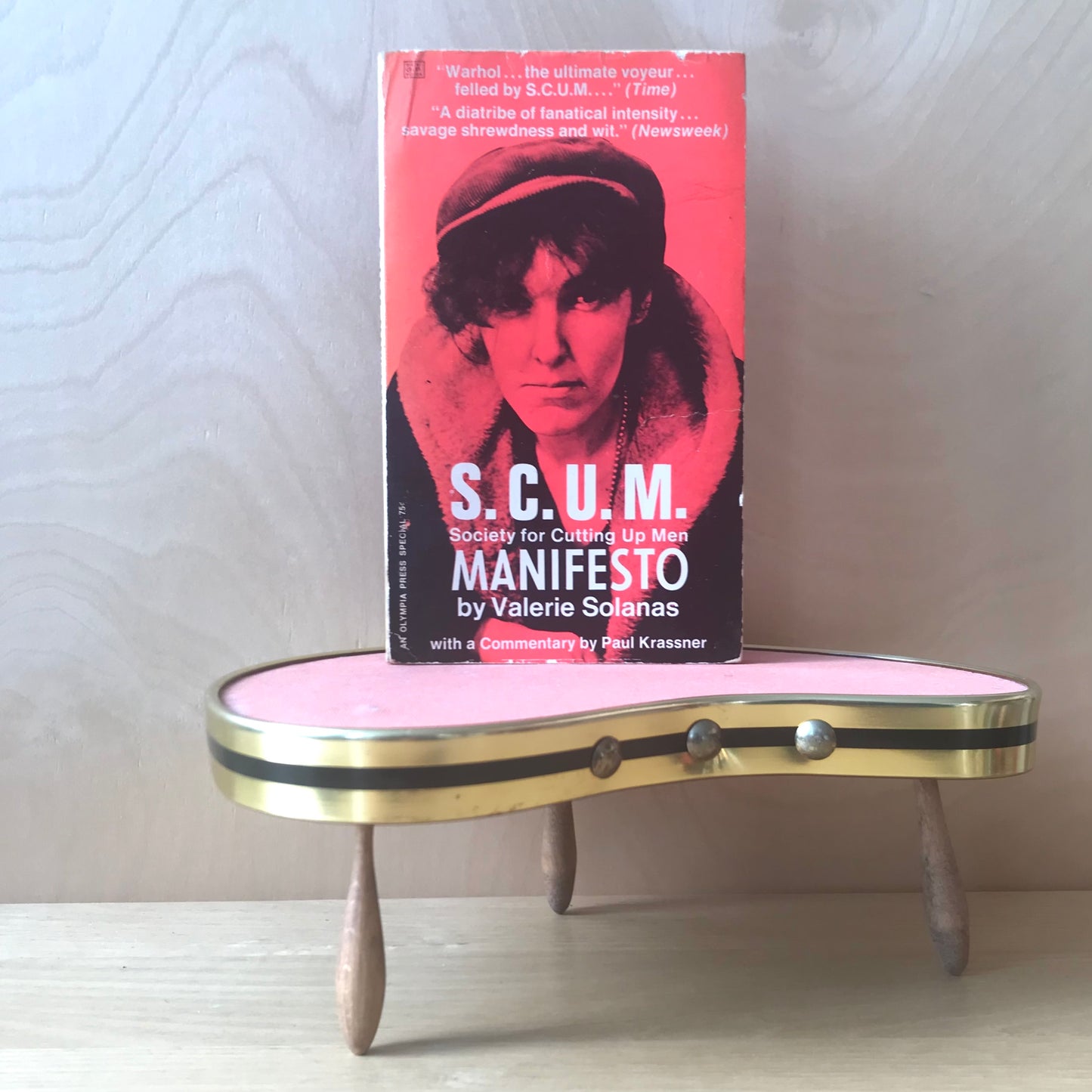 Solanas, Valerie. S.C.U.M. New York: Olympia Press, 1968. Paperback FIRST EDITION. [currently not for sale]